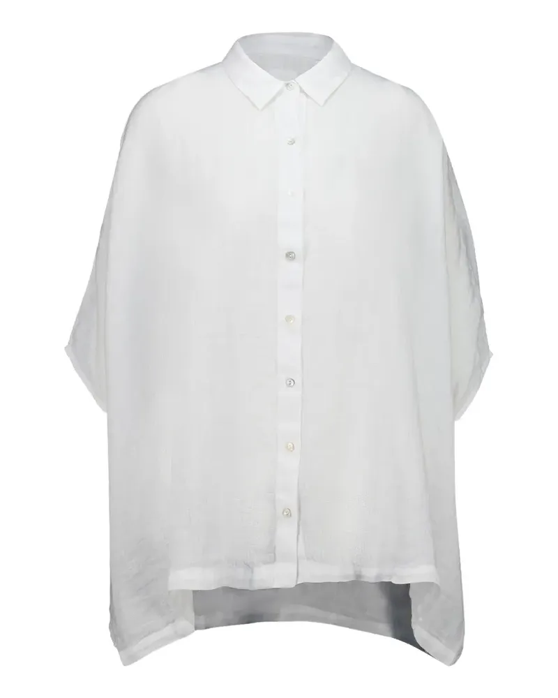 120% Lino short-sleeve shirt - Weiß Weiß