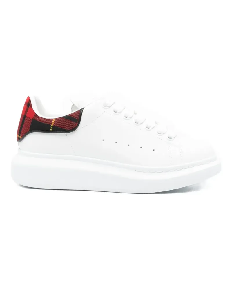 Alexander McQueen tartan-detail lace-up sneakers - Weiß Weiß