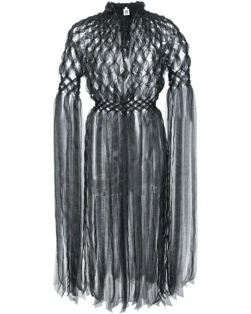 Noir Kei Ninomiya Bluse mit Textur - Schwarz Schwarz