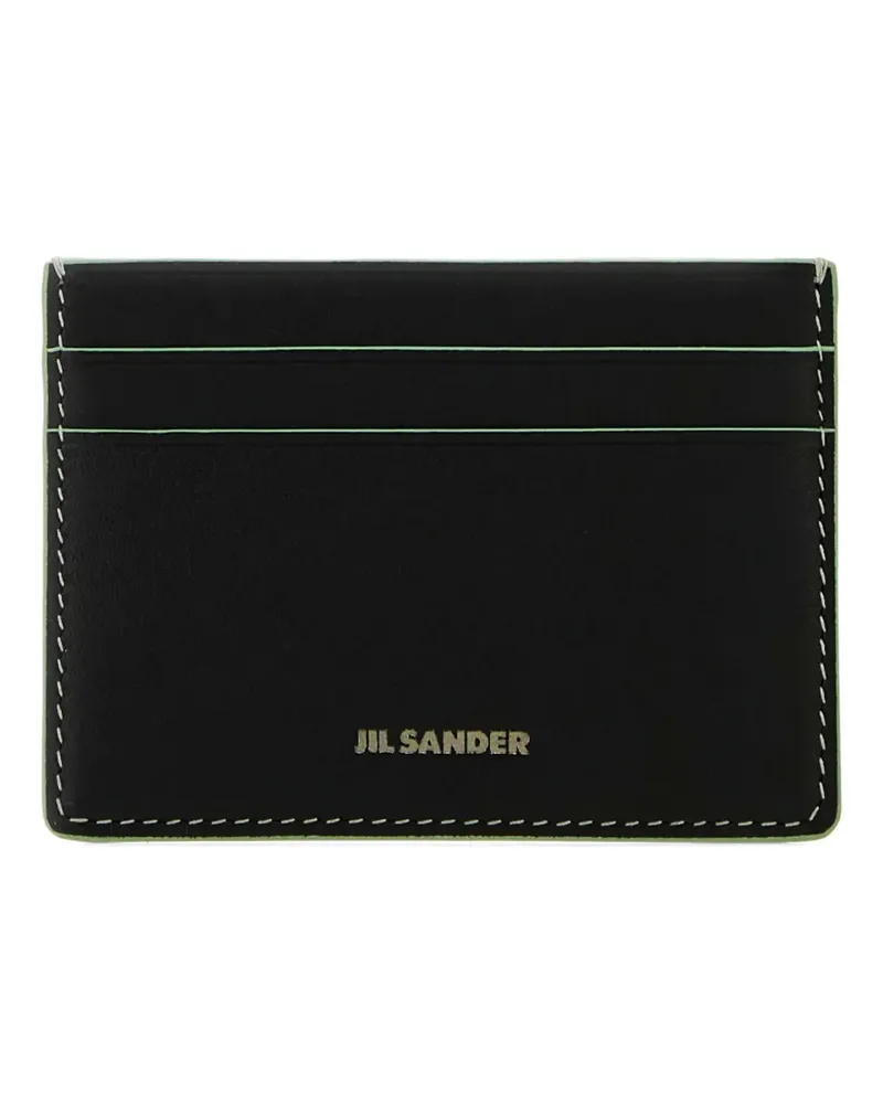 Jil Sander logo-detail leather card holder - Schwarz Schwarz