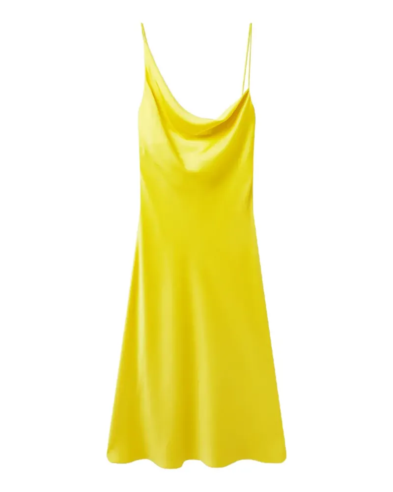 Stella McCartney cowl-neck backless dress - Gelb Gelb