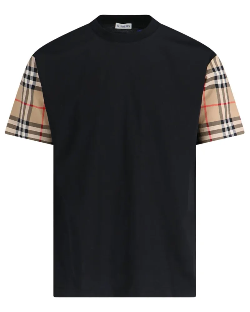 Burberry T-Shirt mit Vintage-Check - Schwarz Schwarz