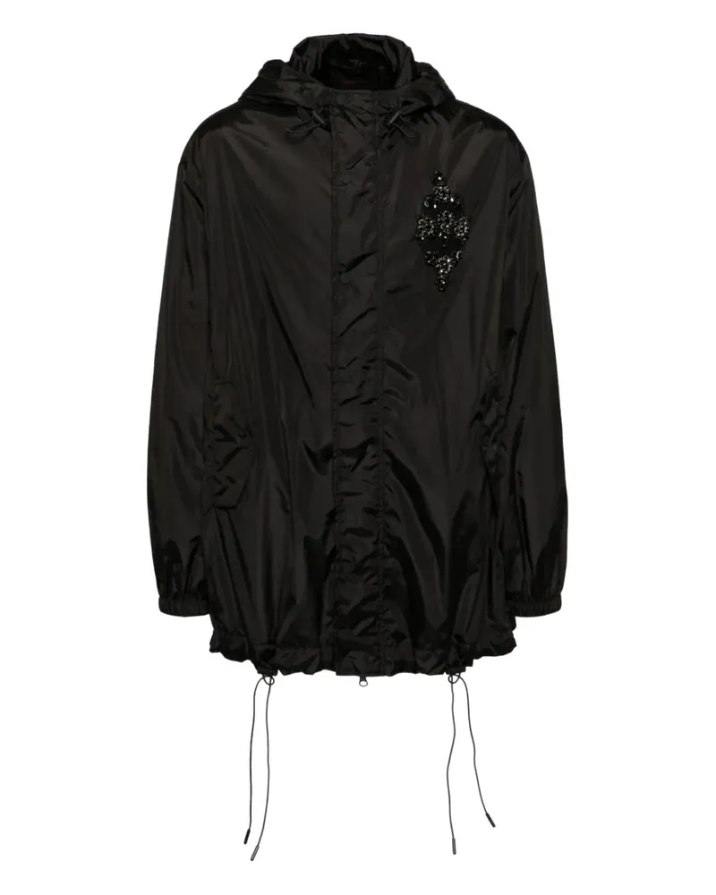 Simone Rocha Parka mit Kapuze - Schwarz Schwarz