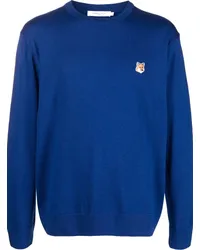 Kitsuné Bestickter Pullover Blau