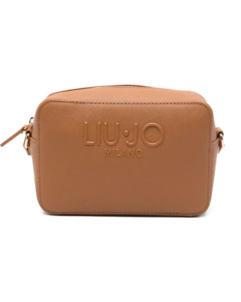 Liu Jo logo-embossed crossbody bag - Braun Braun