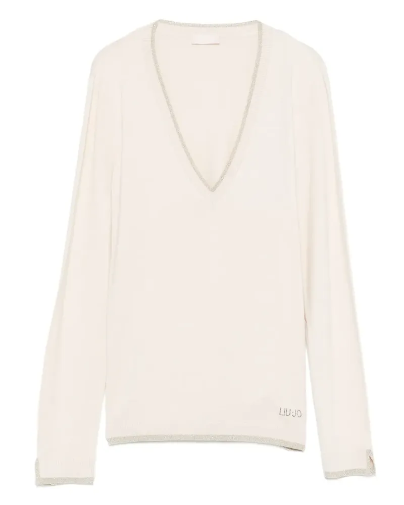 Liu Jo Pullover mit V-Ausschnitt - Nude Nude