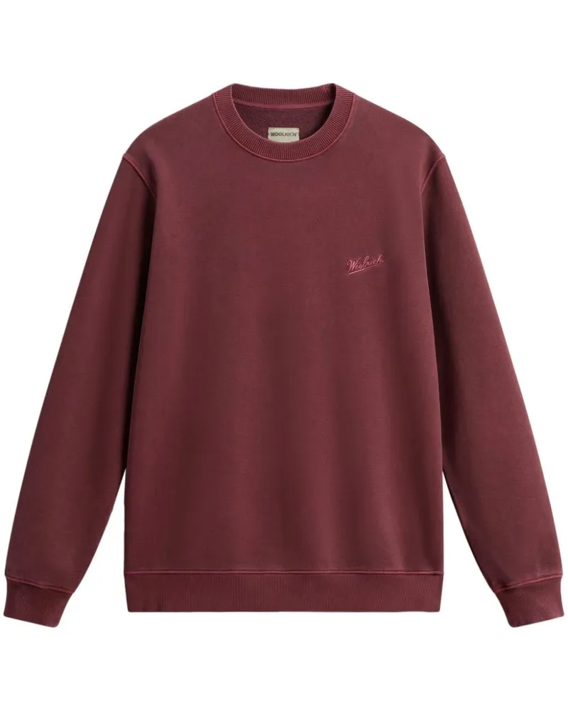 Woolrich Sweatshirt mit Logo-Stickerei - Rot Rot