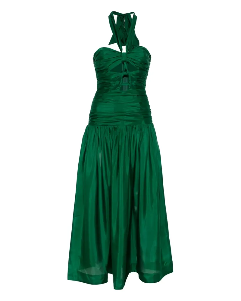 Zimmermann halter ruched midi dress - Grün Grün