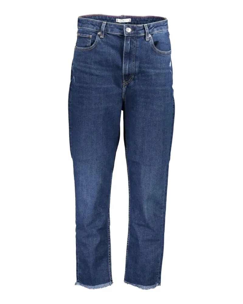 Tommy Hilfiger high-rise raw-hem jeans - Blau Blau