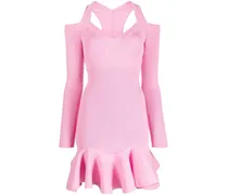 Minikleid mit V-Ausschnitt - Rosa