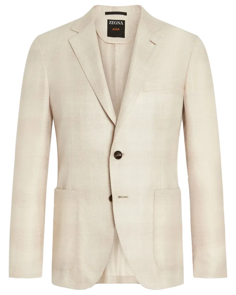 Ermenegildo Zegna Blazer aus Kaschmir-Seidengemisch - Nude Nude
