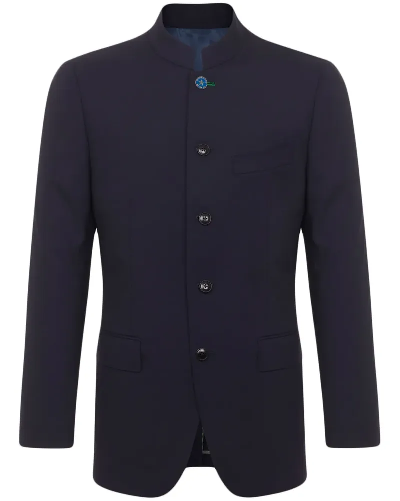 Shanghai Tang Sakko mit Mandarinkragen - Blau Blau