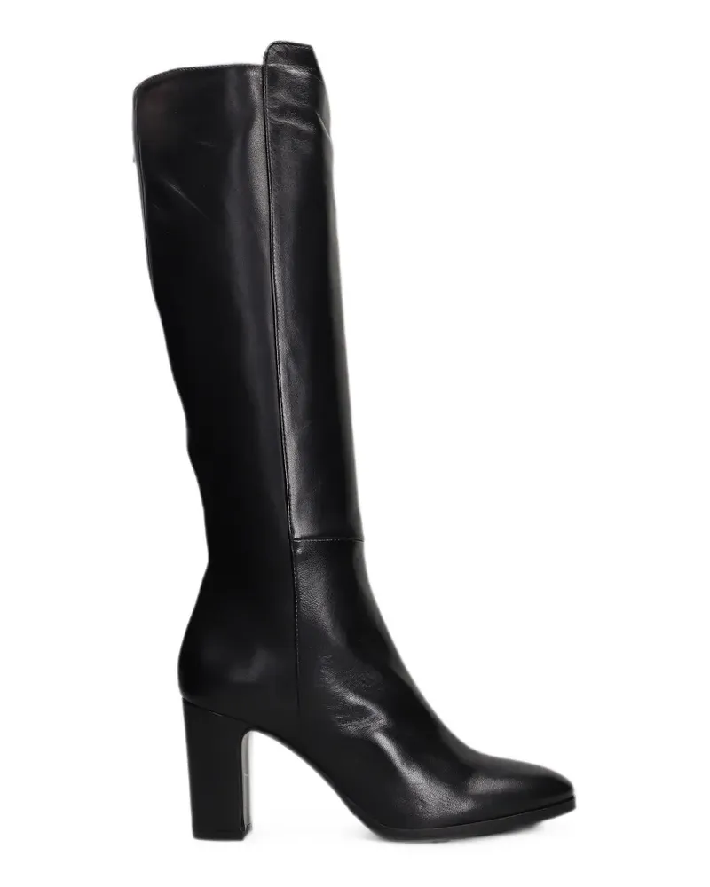 Julie Dee Kniehohe Stiefel mit spitzer Kappe - Schwarz Schwarz