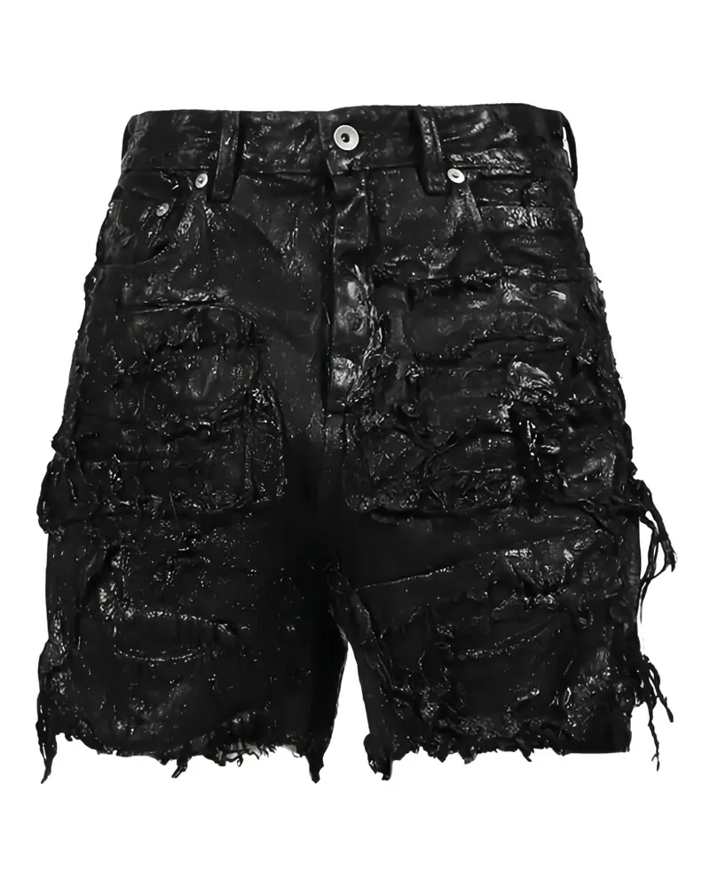 Rick Owens Shorts im Distressed-Look - Schwarz Schwarz