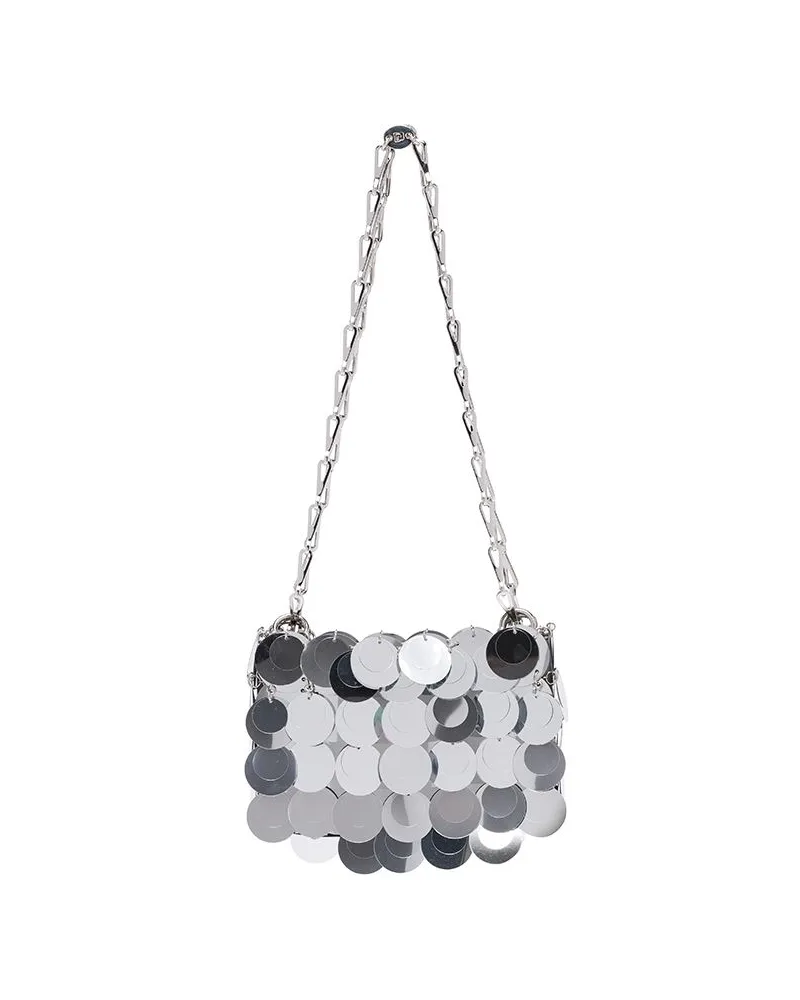 Paco Rabanne Nano 69' Handtasche - Silber Silber