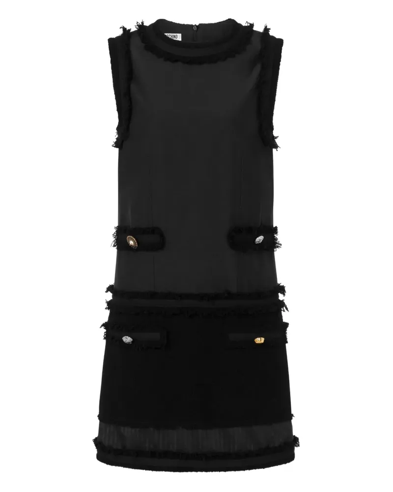 Moschino Minikleid mit Fransen - Schwarz Schwarz