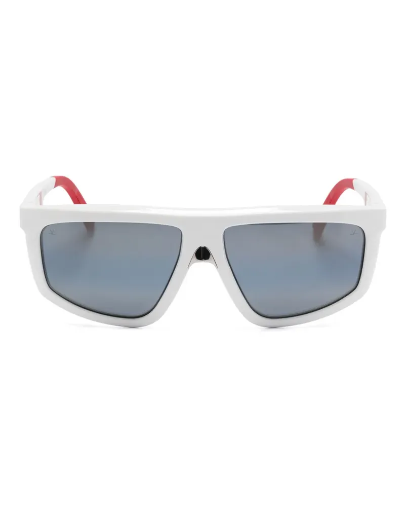 Vuarnet Sonnenbrille mit Oversized-Gestell - Weiß Weiß