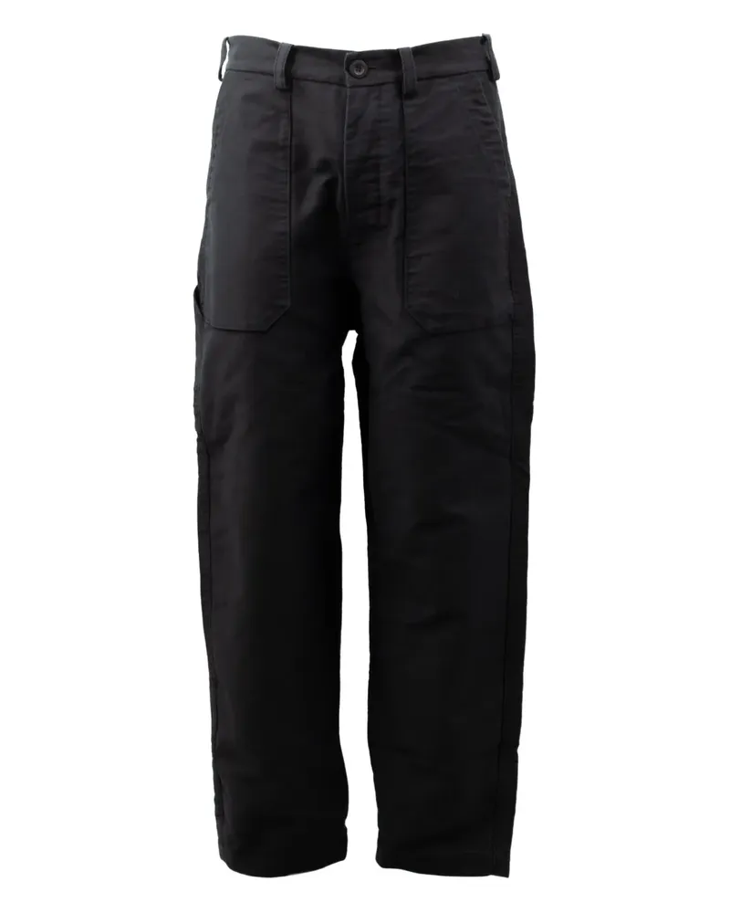 Casey Casey Hose mit aufgesetzten Taschen - Schwarz Schwarz