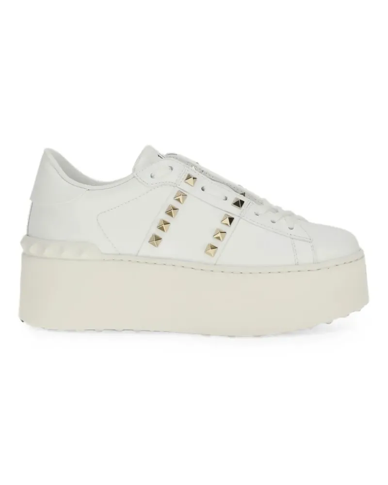 Valentino Garavani Rockstud Untitled lace-up sneakers - Weiß Weiß