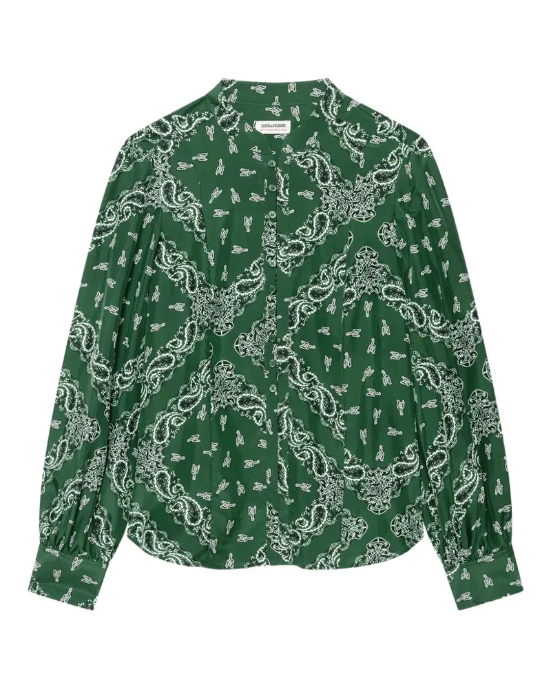 Zadig & Voltaire Twina Seidenhemd - Grün Grün
