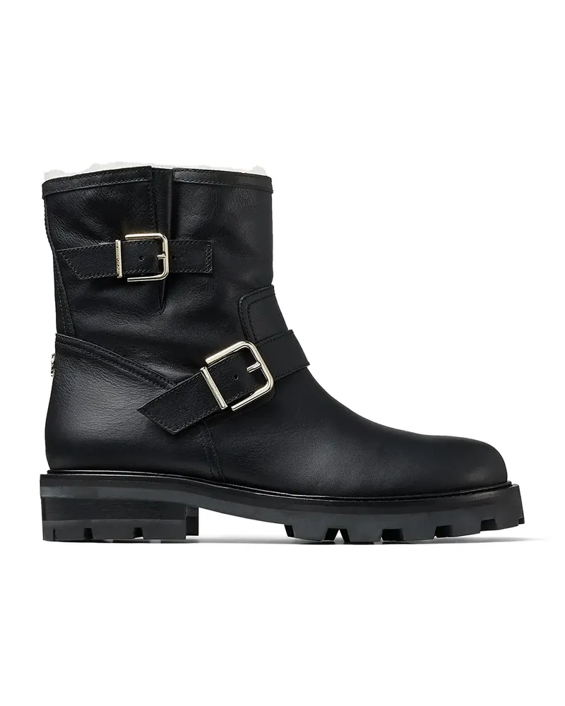 Jimmy Choo Stiefel mit Shearlingfutter - Schwarz Schwarz