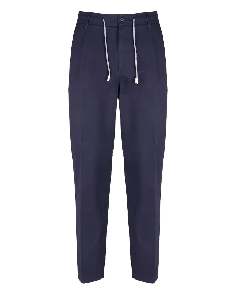 Eleventy Bundfaltenhose mit Kordelzug - Blau Blau