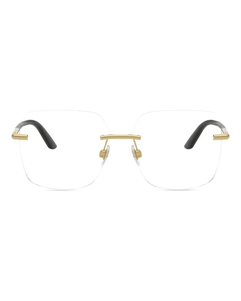 Dolce & Gabbana Brille mit geometrischem Gestell - Gold Gold