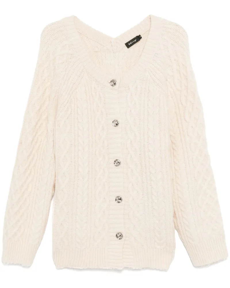 Tout a Coup Cardigan mit Zopfmuster - Nude Nude