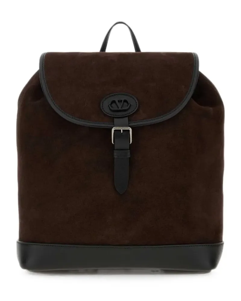 Valentino Garavani VLogo suede backpack - Braun Braun