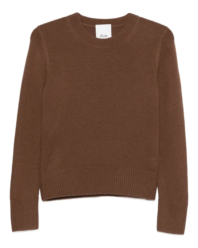 ALLUDE round-neck cashmere sweater - Braun Braun