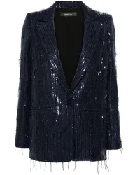 Federica Tosi Blazer mit Pailletten Blau