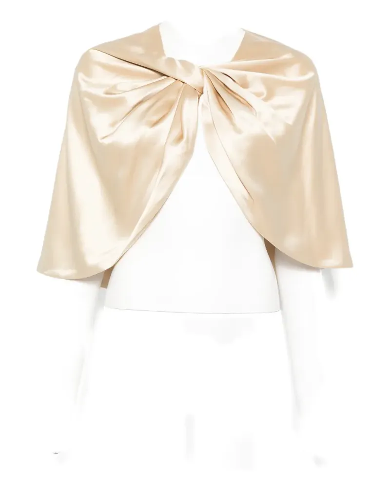 By Malene Birger Pinlos knotted cape - Nude Nude