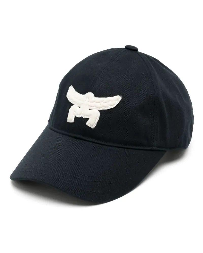 MCM Essential Baseballkappe mit Logo-Applikation - Blau Blau