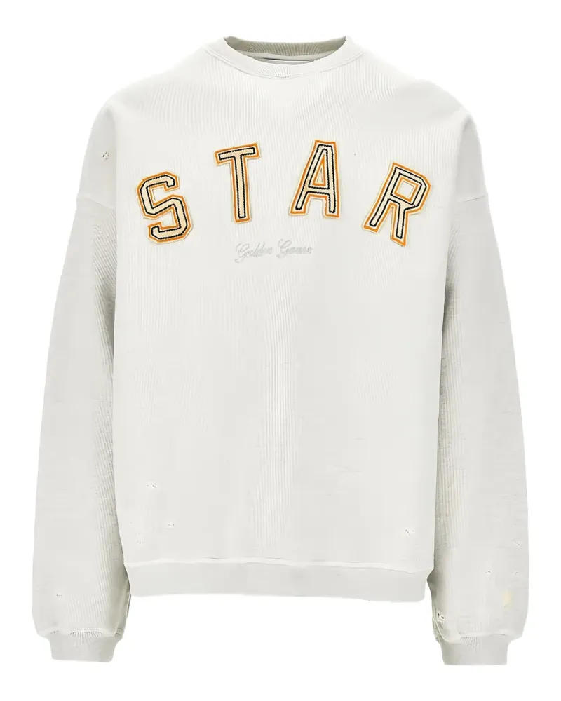 Golden Goose star embroidered sweatshirt - Grau Grau