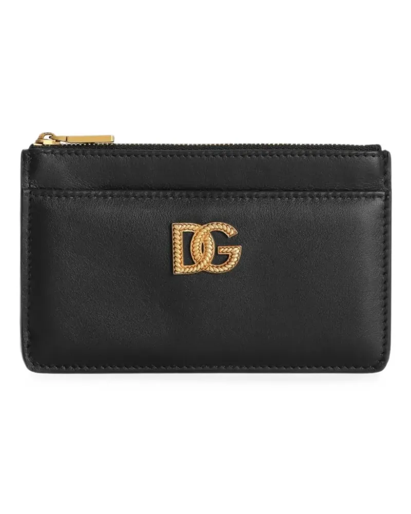 Dolce & Gabbana Kartenetui mit DG-Logo - Schwarz Schwarz