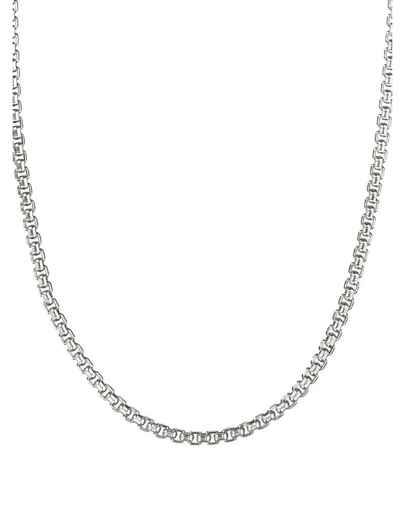 David Yurman Box Chain Halskette aus 14kt Gelbgold und Sterlingsilber Silber
