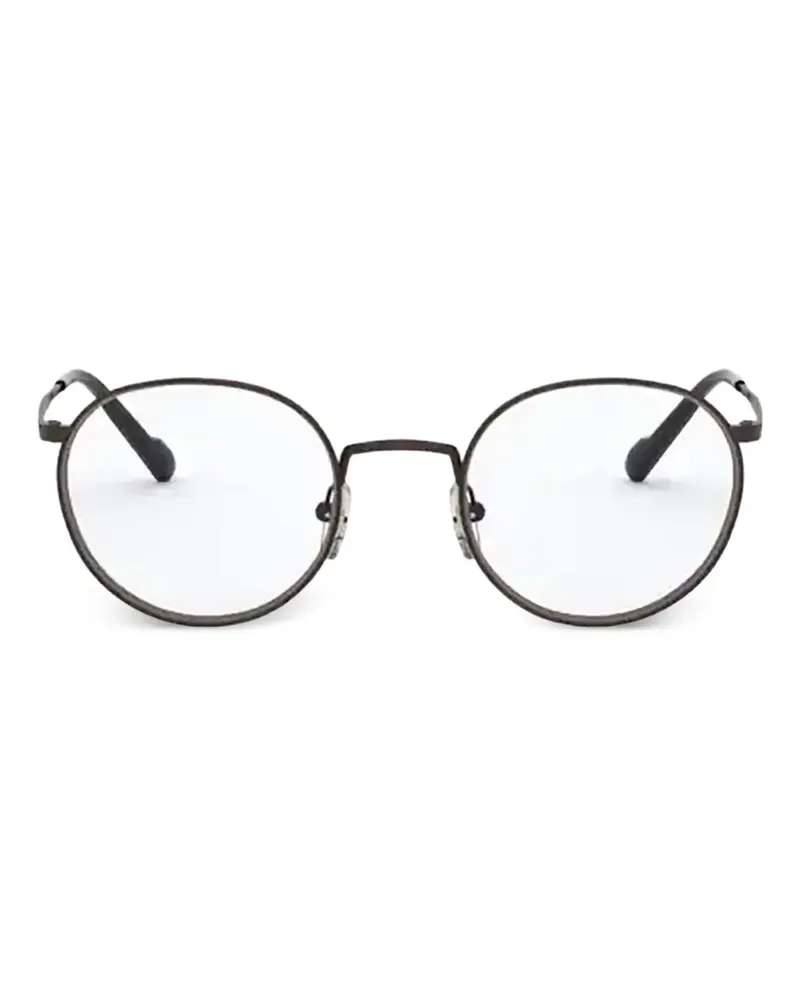 Vogue Runde Brille in Kupferoptik - Schwarz Schwarz