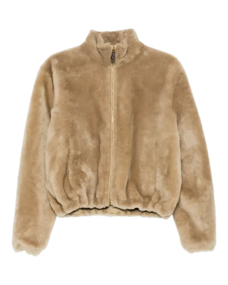 Loro Piana Klassische Bomberjacke - Braun Braun
