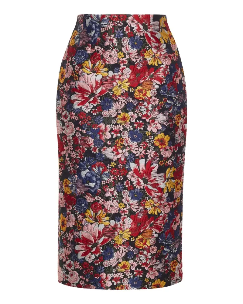 Adam Lippes Blair Rock aus Blumen-Jacquard - Schwarz Schwarz