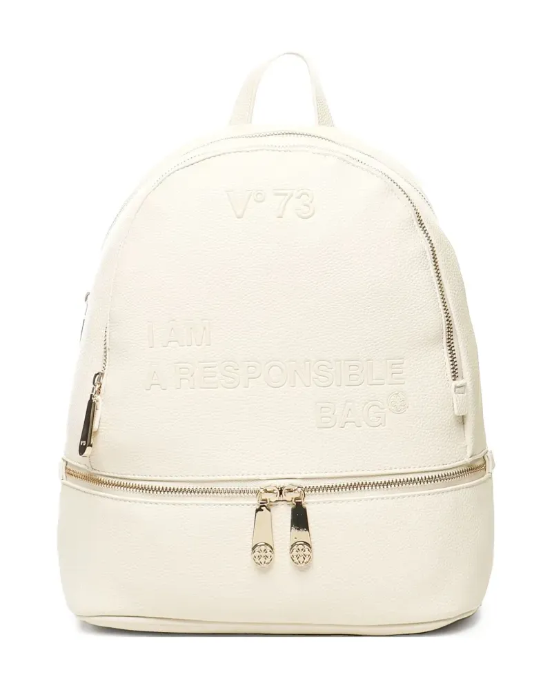 V°73 Rucksack mit Logo-Prägung - Nude Nude