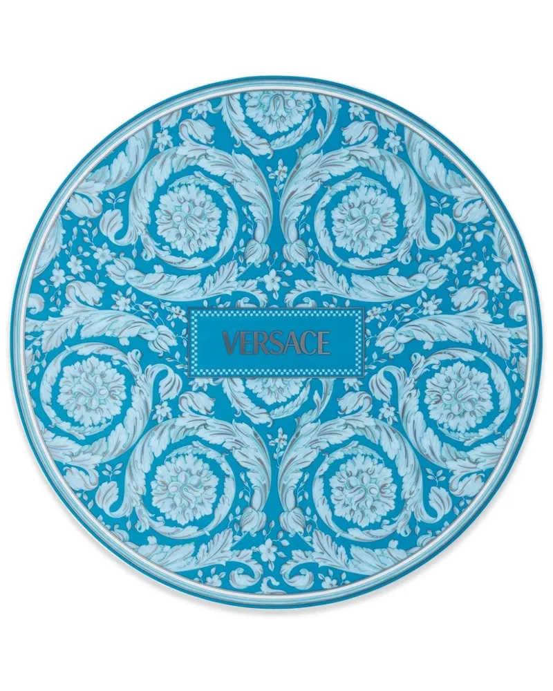 Versace Barocco Segnaposto Porzellanteller (33cm) - Blau Blau