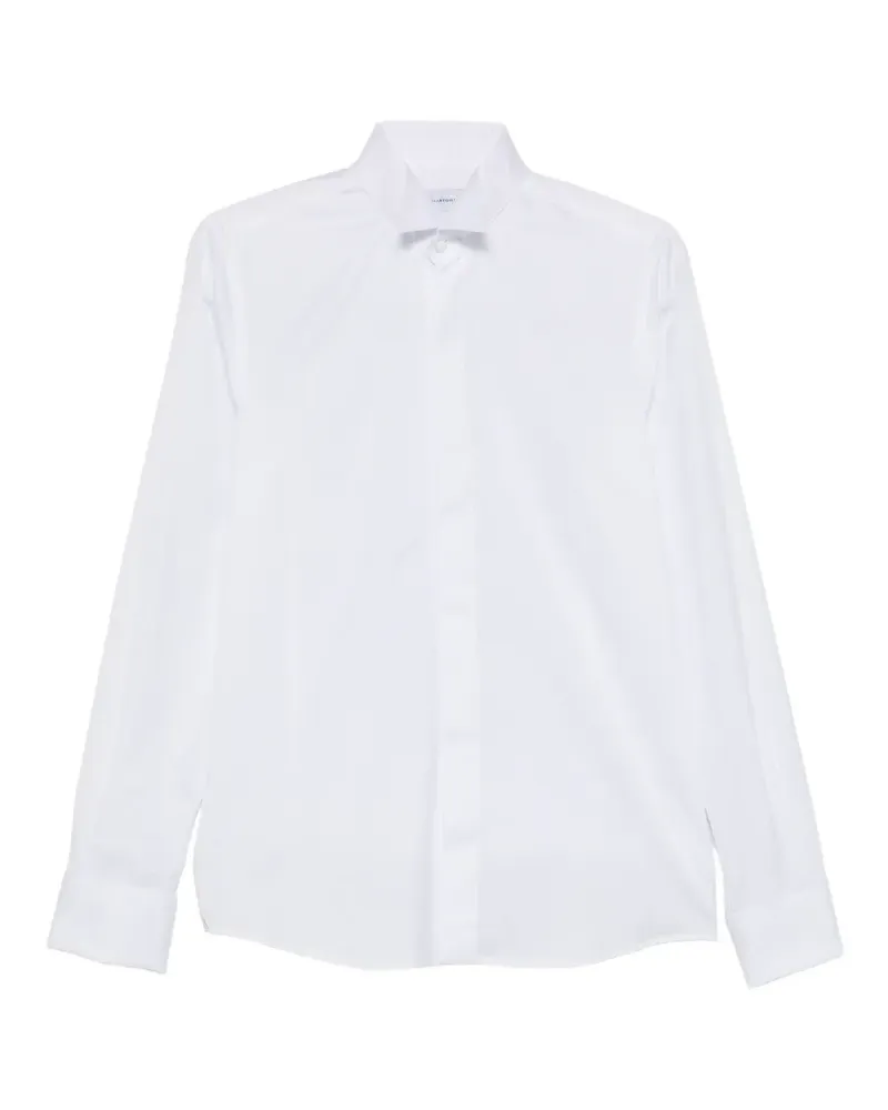 Tagliatore Hemd mit doppeltem Kragen - Weiß Weiß