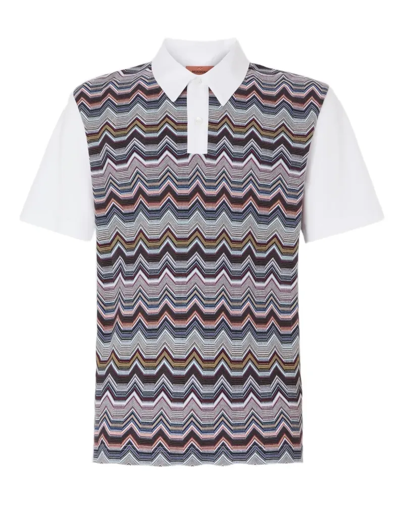 Missoni Poloshirt mit Zickzackmuster - Grau Grau