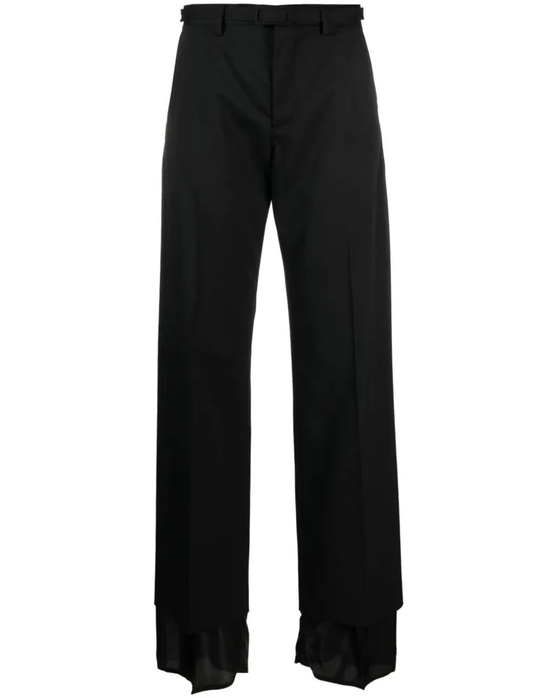 Maison Margiela Ausgestellte High-Waist-Hose Schwarz