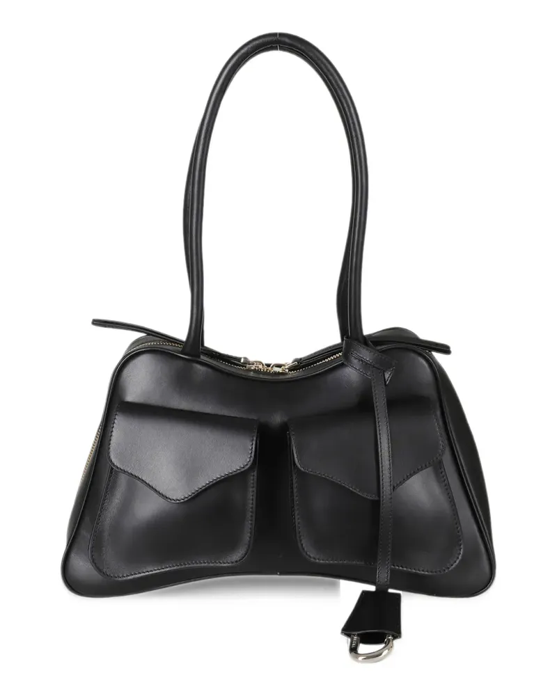 Francesco Biasia Virna flap-pocket shoulder bag - Schwarz Schwarz
