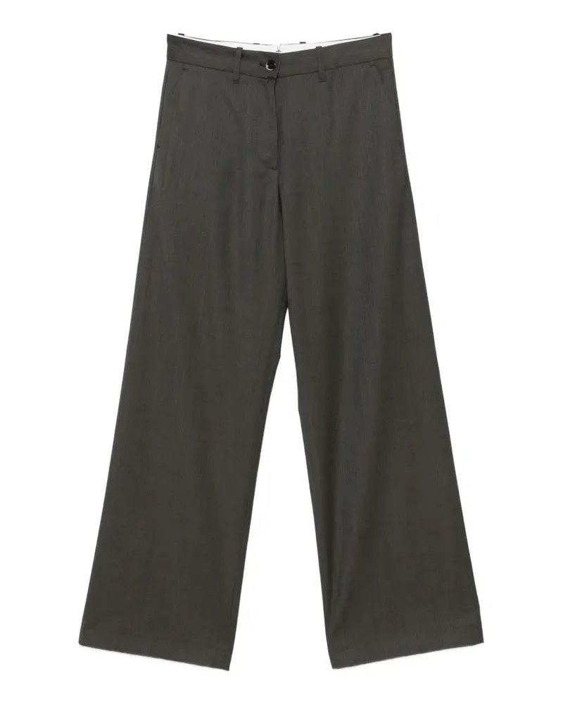 nine:inthe:morning Palazzohose mit weitem Bein - Braun Braun