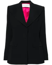 Nina Ricci Einreihiger Blazer mit breitem Revers Schwarz