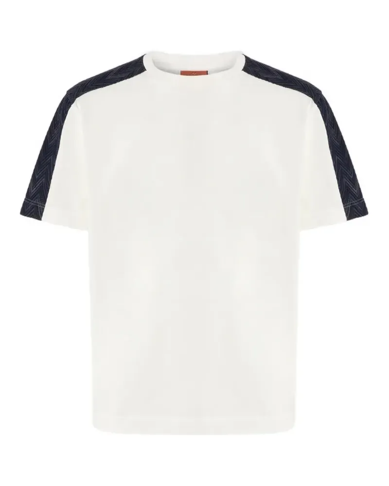 Missoni T-Shirt mit Zickzackmuster - Weiß Weiß