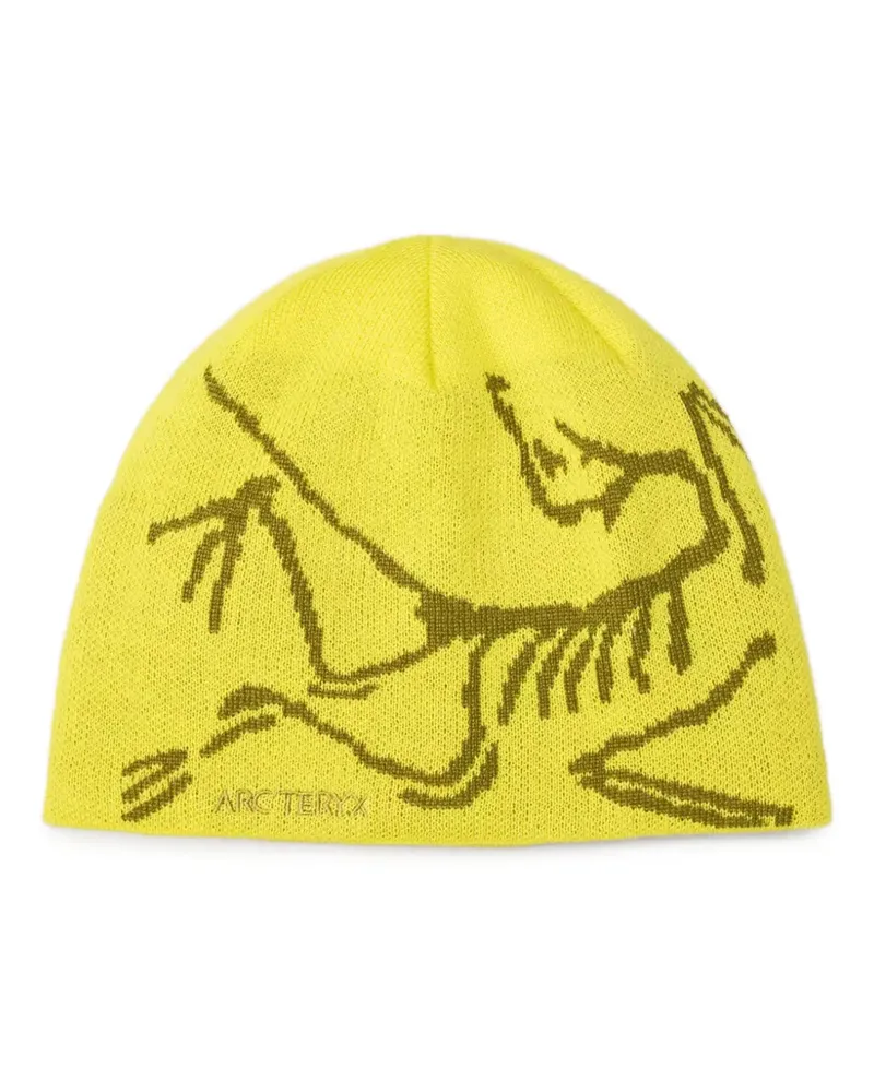 Arc'teryx Bird Beanie mit grafischem Print - Gelb Gelb