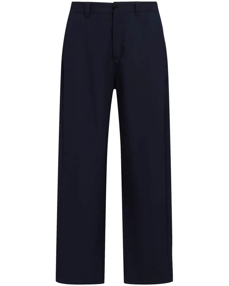 Marni Hose mit Logo-Bund - Blau Blau